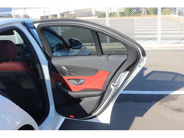 Cクラス C200アバンギャルド AMGライン 禁煙車 レザ-エクスクル-ジブPKG 赤革シート 純正ナビ フルセグTV エアバランスPKG エアーサスペンション 純正ナビ フルセグTV バックカメラ シートヒ-タ- ETC Bluetooth(34枚目)