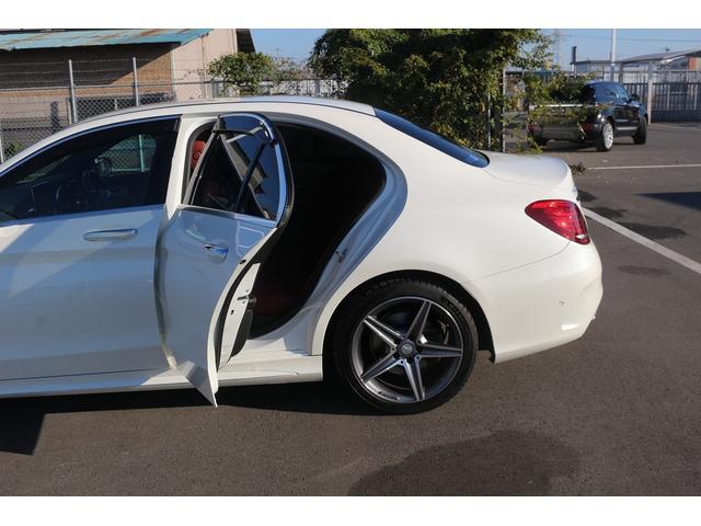 Cクラス C200アバンギャルド AMGライン 禁煙車 レザ-エクスクル-ジブPKG 赤革シート 純正ナビ フルセグTV エアバランスPKG エアーサスペンション 純正ナビ フルセグTV バックカメラ シートヒ-タ- ETC Bluetooth(39枚目)