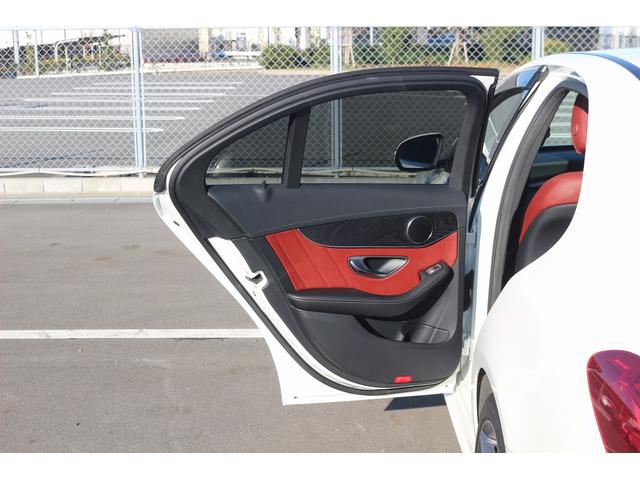 Cクラス C200アバンギャルド AMGライン 禁煙車 レザ-エクスクル-ジブPKG 赤革シート 純正ナビ フルセグTV エアバランスPKG エアーサスペンション 純正ナビ フルセグTV バックカメラ シートヒ-タ- ETC Bluetooth(40枚目)