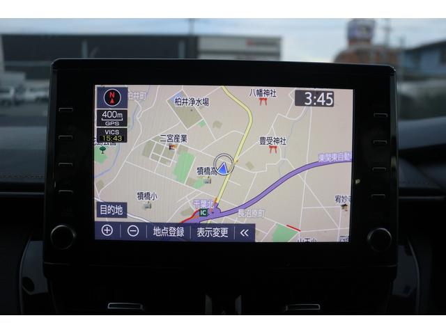 カローラツーリング ハイブリッド　Ｇ－Ｘ　プラス　メーカー９型ナビ　フルセグＴＶ　バックカメラ　アダプティブクルーズコントロール　ＬＥＤヘッドライト　ＥＴＣ　純正１７ＡＷ　クリアランスソナー　Ｂｌｕｅｔｏｏｔｈ接続　プッシュスタート　ハーフレザー（3枚目）