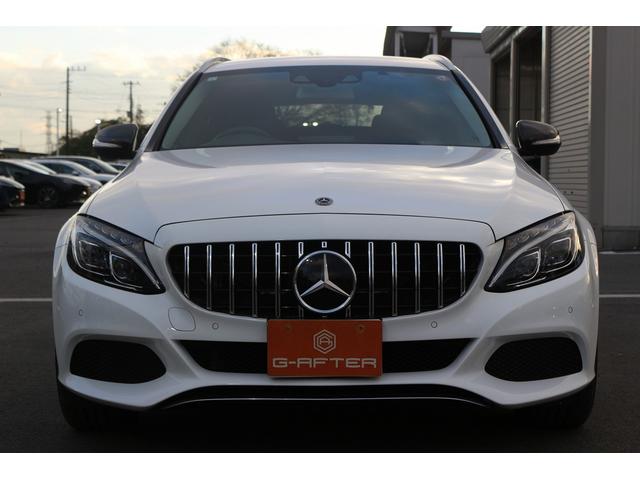 Cクラスステーションワゴン C200ステーションワゴン アバンギャルド 禁煙車 ブルメスターサウンド 社外パナメリカーナグリル 純正ナビ フルセグTV バックカメラ レーダークルーズコントロール LEDヘッドライト ETC ハーフレザーシート シートヒーター 電動Rゲート(9枚目)