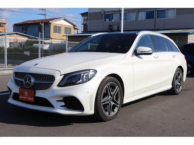 Cクラスステーションワゴン C200 ステーションワゴン ローレウスエディション 禁煙車 レザーエクスクルーシブPKG レーダーセフティーPKG 赤革シート スライドパノラマルーフ Burmesterサウンドサラウンドシステム 純正10.25型HDDナビ フルセグTV バックカメラ(9枚目)