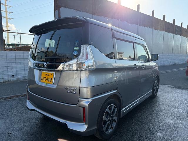 ソリオバンディット ハイブリッドMV 全周囲カメラ 衝突被害軽減システム 禁煙車 ナビ クルーズコントロール レーンアシスト 両側電動スライド LEDヘッドランプ スマートキー アイドリングストップ シートヒーター 純正アルミ(4枚目)