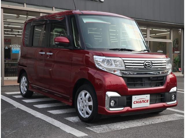 タント カスタムＸ　ＣＤ　ＡＵＸ　アイドリングストップ　スマートキー　プッシュスタート　運転席側シートヒーター　電動格納ミラー　左側電動スライドドア　ＬＥＤヘッドライト　フォグライト　オートライト　ベンチシート　アルミ（5枚目）