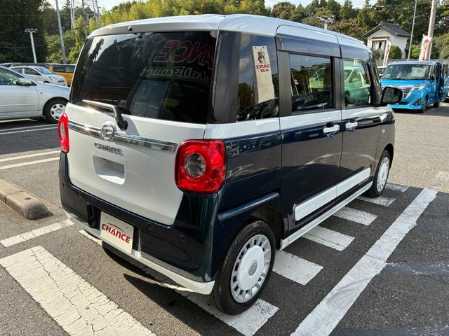 ムーヴキャンバス ストライプスＧターボ　衝突軽減　レーンアシスト　純正大型ナビ　フルセグＴＶ　ＣＤ　ＤＶＤ　ＭＳＶ　ＢＴ接続　バックカメラ　ＥＴＣ　コーナーセンサ　シートヒータ　前後ドラレコ　両側電動スライドドア　ＬＥＤ　オートライト（7枚目）