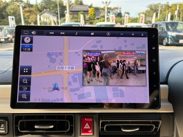ムーヴキャンバス ストライプスＧターボ　衝突軽減　レーンアシスト　純正大型ナビ　フルセグＴＶ　ＣＤ　ＤＶＤ　ＭＳＶ　ＢＴ接続　バックカメラ　ＥＴＣ　コーナーセンサ　シートヒータ　前後ドラレコ　両側電動スライドドア　ＬＥＤ　オートライト（21枚目）