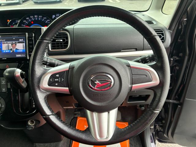 タント カスタムＲＳ　ＳＡ　衝突軽減ブレーキ　フロアマット　社外ナビ　フルセグ　ＣＤ　ＭＳＶ　ＢＴ接続　スマートキー　ＥＴＣ　電動格納ミラー　両側デンスラ　ＬＥＤ　フォグランプ　オートライト　ベンチシート　純正アルミ（19枚目）