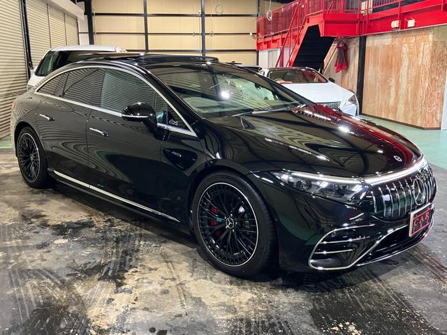 EQS EQS53 4マチック+ 1オーナー パノラミックスライディングルーフ エクスクルーシブPKG AMGカーボンファイバーインテリアトリム リアコンフォートPKG ナビ 360° ブルメスター シートヒーター&ベンチレーション(2枚目)