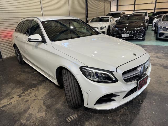 Cクラスステーションワゴン C220d ワゴンアバンギャルド AMGライン ワンオーナー レーダーセーフティパッケージ レザーARTICO シートヒーター 18インチAMG5スポークAW HDDナビ リアビューカメラ 電動リアゲート キーレスゴー(3枚目)