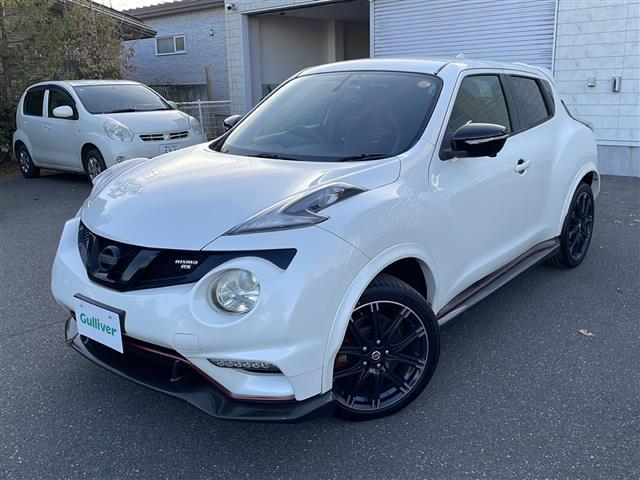 ジューク ニスモ RS 純正ナビ(FM,AM,BT,CD,DVD,SD,フルセグTV) ハーフレザー ドラレコ前後 横滑り防止 4WDセレクタースイッチ(3枚目)