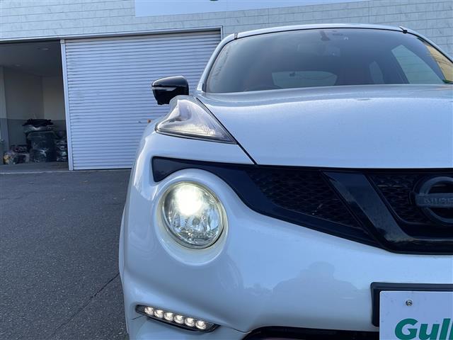 ジューク ニスモ RS 純正ナビ(FM,AM,BT,CD,DVD,SD,フルセグTV) ハーフレザー ドラレコ前後 横滑り防止 4WDセレクタースイッチ(8枚目)