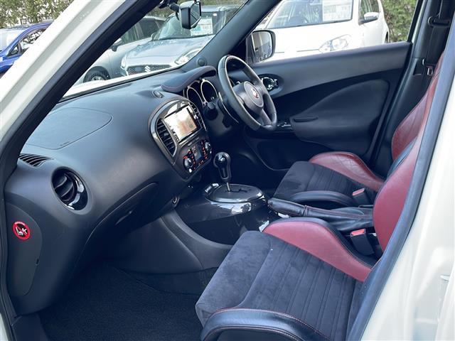 ジューク ニスモ RS 純正ナビ(FM,AM,BT,CD,DVD,SD,フルセグTV) ハーフレザー ドラレコ前後 横滑り防止 4WDセレクタースイッチ(31枚目)