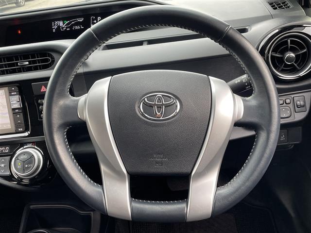 アクア Ｘ－アーバン　アルパイン製ＳＤナビ　フルセグ／ＣＤ／ＤＶＤ／ＢＴ／ＳＤ／ラジオ　バックカメラ　ドライブレコーダー　プッシュスタート　スマートキー　寒冷地仕様　ワイパーデアイサー　ハーフレザーシート（13枚目）