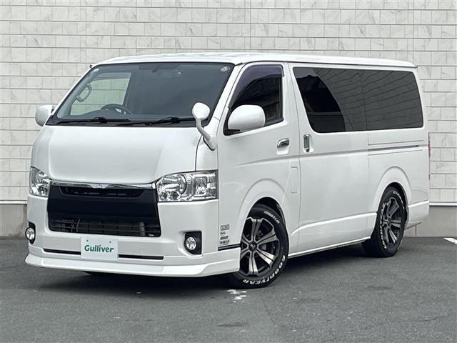 ハイエースバン 　ＫＥＮＷＯＯＤ製ＳＤメモリーナビ　バックカメラ　ベッドキット　ＥＴＣ　フルセグＴＶ　ＢＡＲＢＥＲＯ製１７インチアルミホイール　フロントアンダースポイラー　ＣＤ／ＤＶＤ　Ｂｌｕｅｔｏｏｔｈ／ＵＳＢ（64枚目）