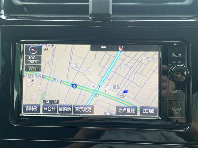プリウス S トヨタセーフティセンス 純正ナビ ETC 前方ドライブレコーダー バックカメラ レーダークルーズコントロール エンジンスターター オートライト オートマチックハイビーム GPSレーダー ドアバイザー(4枚目)