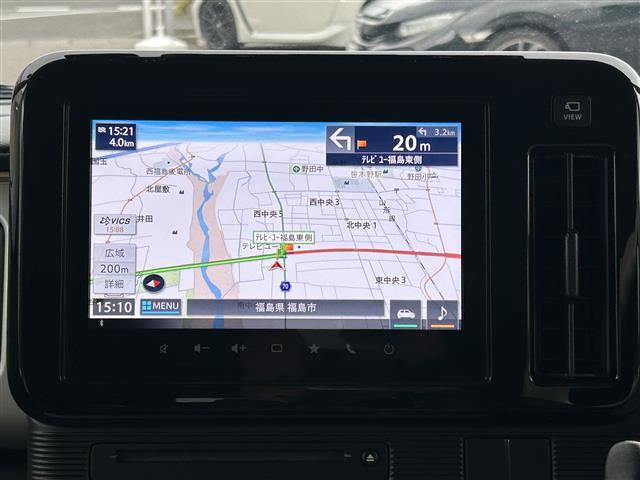 ワゴンRスマイル ハイブリッドS スズキセーフティサポート 純正ナビ フルセグ/CD/DVD/USB/BT/iPod/FM/AM バックカメラ アラウンドビューモニター 前後ドラレコ シートヒーター 両側パワスラ オートライト(3枚目)