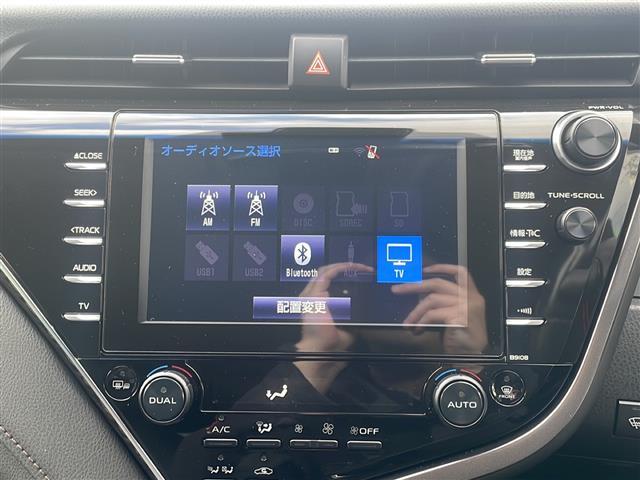カムリ Gレザーパッケージ トヨタセーフティセンス 純正ナビ フルセグ/BT/SD/CD/DVD/AUX/USB/FM/AM バックカメラ ドラレコ ビルトインETC シートヒーター パワーシート オートライト 積込み冬タイヤ(6枚目)