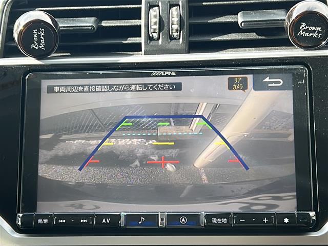 ランドクルーザープラド TX トヨタセーフティ 社外ナビ フルセグ/CD/DVD/SD/USB/BT/HDMI バックカメラ ビルトインETC サンルーフ ルーフレール コーナーセンサー 寒冷地仕様 積込みスタッドレスタイヤ(6枚目)