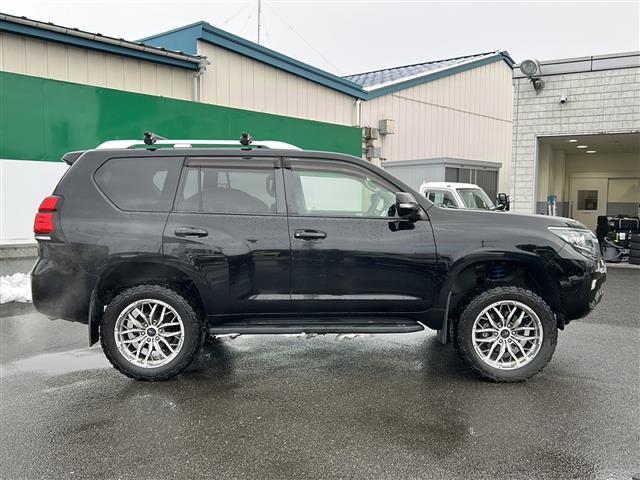 ランドクルーザープラド TX トヨタセーフティ 社外ナビ フルセグ/CD/DVD/SD/USB/BT/HDMI バックカメラ ビルトインETC サンルーフ ルーフレール コーナーセンサー 寒冷地仕様 積込みスタッドレスタイヤ(34枚目)