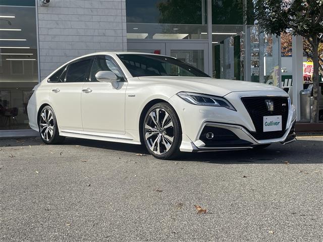 クラウンハイブリッド ＲＳ　モデリスタエアロ　モデリスタＡＷ　サンルーフ　白本革シート　メーカーナビ　フルセグ　Ｂｌｕｅｔｏｏｔｈ　全方位モニター　ＥＴＣ２．０　シートヒーター　ベンチレーション　セーフティセンス（41枚目）