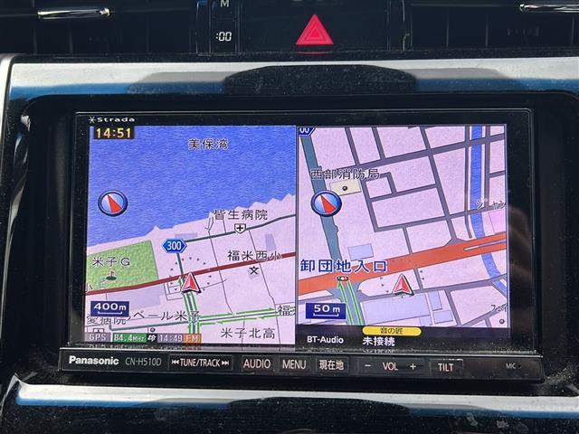 ハリアー プレミアム　ＨＤＤ社外ナビ（ＣＮ－５１０Ｄ）フルセグテレビＡＭ／ＦＭ、ＣＤ／ＤＶＤＢｌｕｅｔｏｏｔｈ盗難防止システムＡＢＳバックカメラアイドリングストップクルーズコントロールドアバイザープッシ（4枚目）
