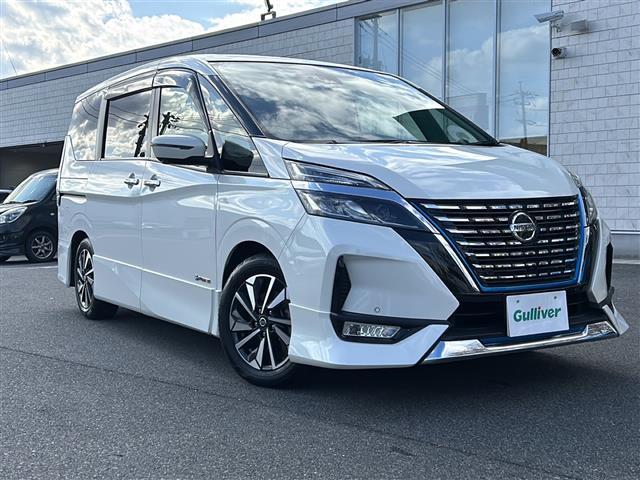 セレナ e-パワー ハイウェイスターV プロパイロット 純正9型ナビ フルセグ CD DVD Bluray 全方位モニター 両側電動スライドドア オプションフロントエアロ ドラレコ BSM 車高調 寒冷地 禁煙車(38枚目)