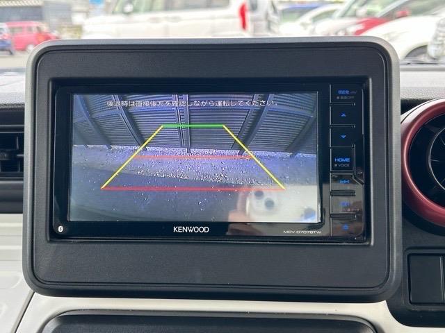 スペーシア ハイブリッドG KENWOODナビ フルセグTV CDDVD再生 Bluetooth オーディオ バックカメラ 前方ドライブレコーダー 運転席シートヒーター レーンキープアシスト 衝突軽減ブレーキ(3枚目)