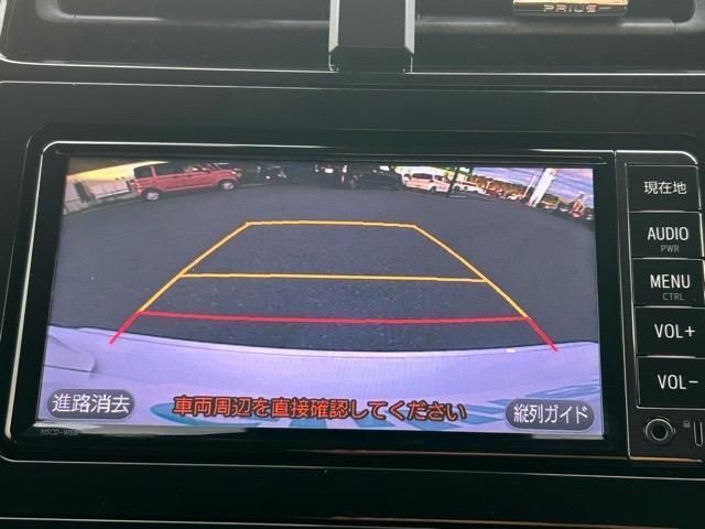 プリウス Ｅ　純正ナビ　Ｂｌｕｅｔｏｏｔｈ　ワンセグＴＶ　バックカメラ　ＥＴＣ　ドライブレコーダー　社外エアロ　プリクラッシュセーフティ　レーンディパーチャアラート　オートハイビーム　クルーズコントロール（3枚目）