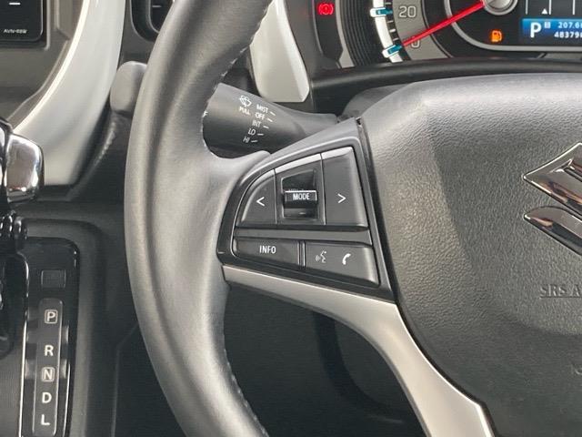 ハスラー ハイブリッドX 禁煙車 社外ナビ フルセグTV CD DVD Bluetooth ETC 衝突被害軽減ブレーキ 車線逸脱警報 前席シートヒーター ステアリングスイッチ プッシュスタート スマートキー スペアキー(9枚目)