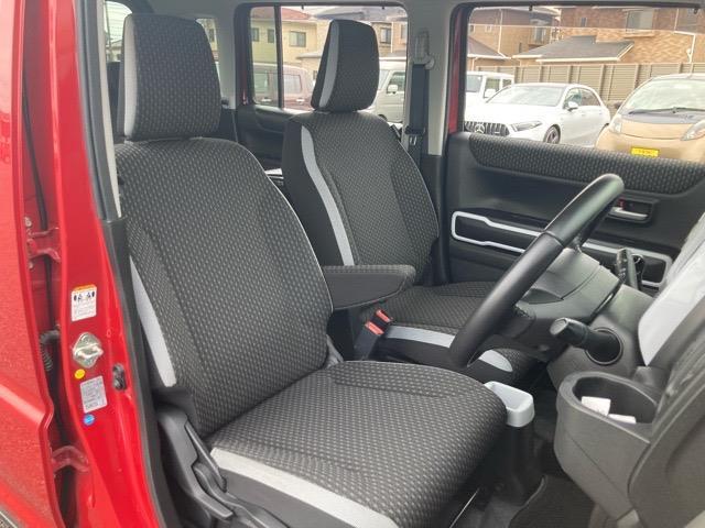 ハスラー ハイブリッドX 禁煙車 社外ナビ フルセグTV CD DVD Bluetooth ETC 衝突被害軽減ブレーキ 車線逸脱警報 前席シートヒーター ステアリングスイッチ プッシュスタート スマートキー スペアキー(19枚目)