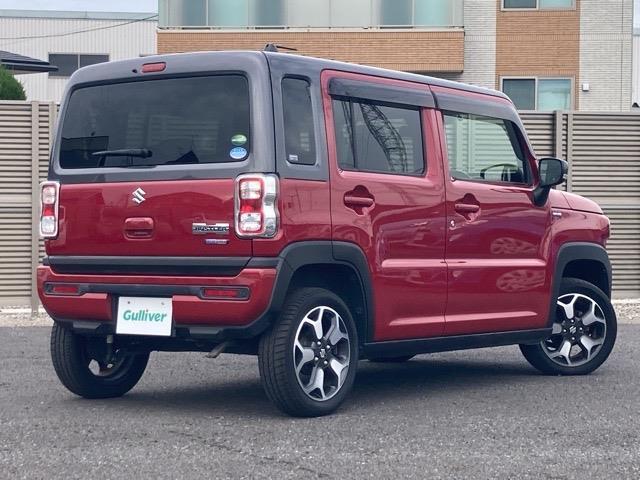 ハスラー ハイブリッドX 禁煙車 社外ナビ フルセグTV CD DVD Bluetooth ETC 衝突被害軽減ブレーキ 車線逸脱警報 前席シートヒーター ステアリングスイッチ プッシュスタート スマートキー スペアキー(32枚目)