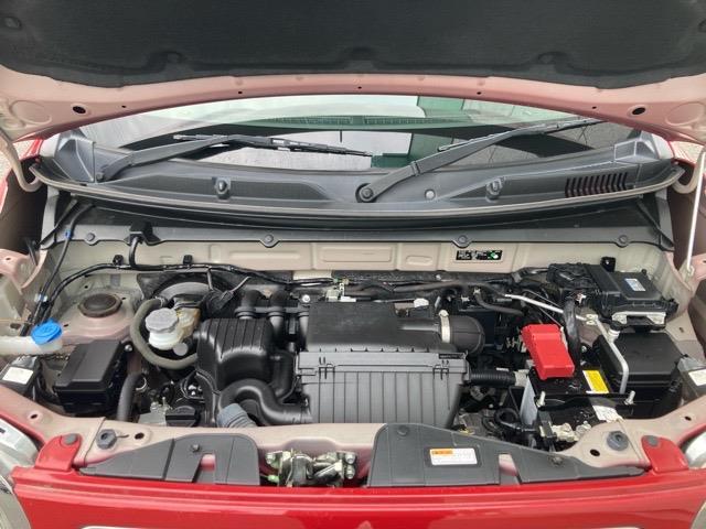 ハスラー ハイブリッドX 禁煙車 社外ナビ フルセグTV CD DVD Bluetooth ETC 衝突被害軽減ブレーキ 車線逸脱警報 前席シートヒーター ステアリングスイッチ プッシュスタート スマートキー スペアキー(38枚目)