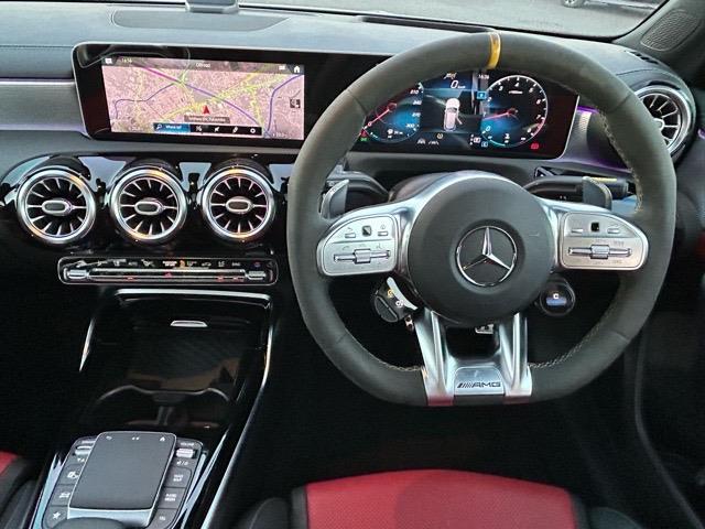 Aクラス A45 S 4マチック+ 純正ナビ Bluetooth フルセグTV ETC2.0 全方位カメラ 前後コーナーセンサー ヘッドアップディスプレイ サンルーフ レダークルーズコントロール 置くだけ充電 BSM(3枚目)