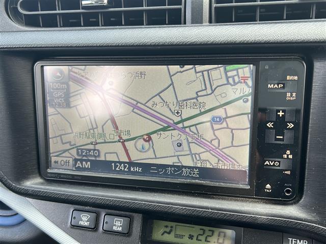 アクア Ｓ　社外ナビ　ワンセグＴＶ（走行中視聴可能）　ＣＤ、ＤＶＤ、ＡＵＸ、Ｂｌｕｅｔｏｏｔｈ　ＥＴＣ　バックカメラ　プッシュスタート　スマートキー　Ｗエアバッグ　純正アルミホイール　取扱説明書　保証書　記録簿（5枚目）