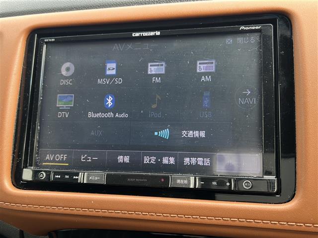 ヴェゼル ハイブリッドＺ・ホンダセンシング　社外ナビ　フルセグＴＶ　ＣＤ、ＤＶＤ、ＳＤ、ＵＳＢ、Ｂｌｕｅｔｏｏｔｈ　ワンオーナー　ＥＴＣ　ドライブレコーダー　ハーフレザー　クルーズコントロール　スポーツモード　スペアキー　レーンキープアシスト（13枚目）