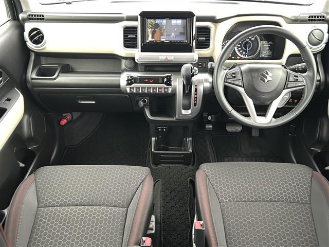 クロスビー ＨＹＢＲＩＤ　ＭＺ　社外ナビ　ＴＶ　ＵＳＢ　アダプティブクルーズコントロール　運転席助手席シートヒーター　ＭＴモード付きＡＴ　純正アルミホイール　パーキングアシスト　レーンキープアシスト　スマートキー　スペアキー（2枚目）