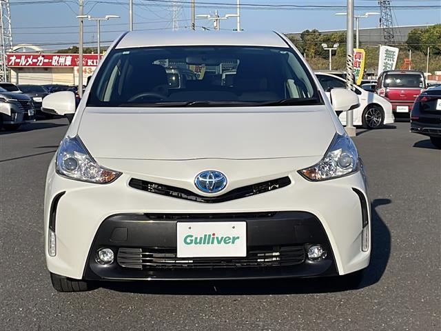 プリウスアルファ Ｓ　アルパイン９インチナビ　フルセグＴＶ　Ｂｌｕｅｔｏｏｔｈ　ＣＤ／ＤＶＤ　ＨＤＭＩ　バックカメラ　前後コーナーセンサー　ビルトインＥＴＣ　横滑り防止装置　盗難防止装置　オートライト（32枚目）