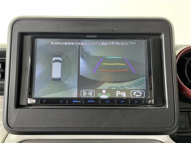 スペーシア ハイブリッドＧ　社外ＳＤナビ　Ｂｌｕｅｔｏｏｔｈ　フルセグ　ＣＤ　ＤＶＤ　衝突軽減ブレーキ　全方位カメラ　ＥＴＣ　ステアリングスイッチ　バックカメラ　クリアランスソナー　　スマートキー　プッシュスタート　保証書（8枚目）