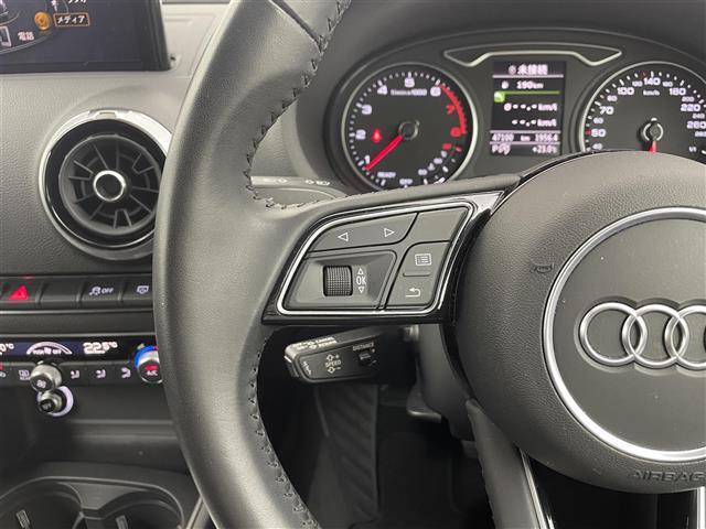A3 スポーツバック30TFSI 純正ナビ/純正アルミホイル16インチ/バックカメラ/クルーズコントロール/ステアリングスイッチ/コーナーセンサー/プッシュスタート/USB入力端子/スペアキー/取扱説明書/フロアマット/ETC(17枚目)
