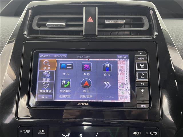 プリウス Ｓセーフティプラス　社外ナビ　Ｂｌｕｅｔｏｏｔｈ　フルセグ　ＣＤ　ＤＶＤ　バックカメラ　レーダークルーズコントロール　ＬＴＡ　ＡＨＢ　ビルトインＥＴＣ　ステアリングスイッチ　オートリトラミラー　スマートキー（12枚目）