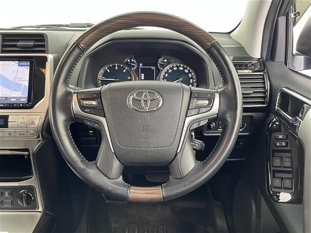 ランドクルーザープラド ＴＸ　社外９型ナビ（ＣＤ／ＤＶＤ／ＳＤ／ＢＴ／ＨＤＭＩ／フルセグ）　バックカメラ　ＥＴＣ　ＴｏｙｏｔａＳａｆｅｔｙＳｅｎｓｅ　コーナーセンサー　オートマチックハイビーム　レーダー　ドラレコ（2枚目）