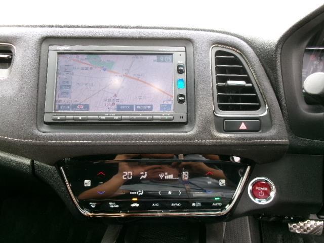 ヴェゼル ハイブリッドRS・ホンダセンシング ワンオーナー 純正メモリーナビ フルセグTV バックカメラ Bluetooth DVD再生可 ハーフレザーシート 社外ドラレコ オートライト LEDヘッドライト 純正18インチAW シートヒーター(4枚目)
