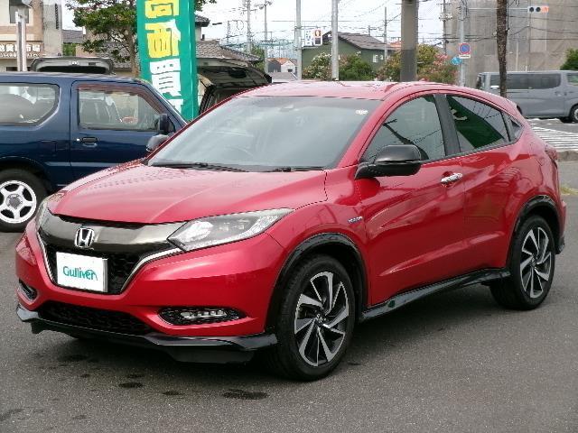 ヴェゼル ハイブリッドRS・ホンダセンシング ワンオーナー 純正メモリーナビ フルセグTV バックカメラ Bluetooth DVD再生可 ハーフレザーシート 社外ドラレコ オートライト LEDヘッドライト 純正18インチAW シートヒーター(33枚目)