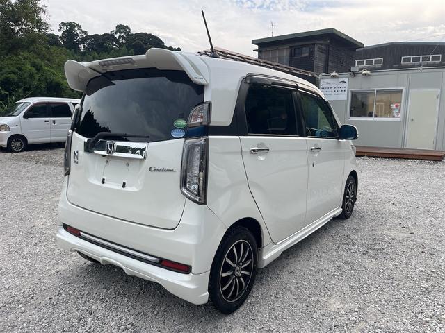 Ｎ－ＷＧＮカスタム Ｇ・ターボパッケージ　ディーラー整備車無限製フルエアロトランクスポイラーフロアマットサイドバイザースカッフプレートケンウッド製ナビフルセグＢｌｕｅｔｏｏｔｈＣＤＤＶＤパドルシフトコムテック製ドラレコ、ミラー型レーダーＥＴＣ（8枚目）