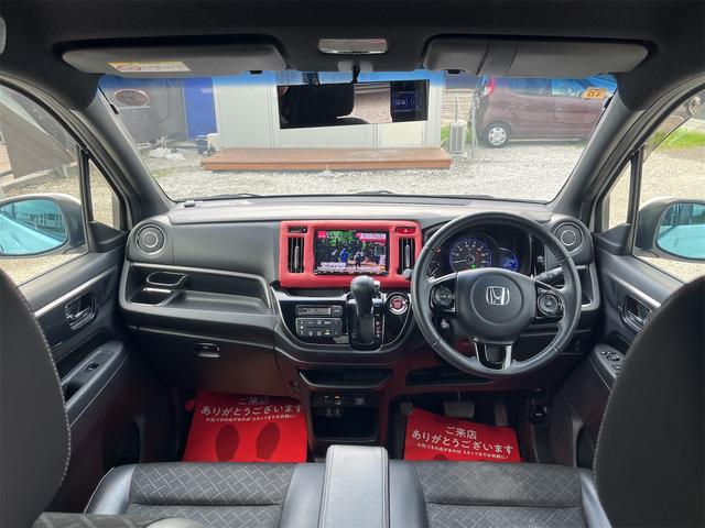 Ｎ－ＷＧＮカスタム Ｇ・ターボパッケージ　ディーラー整備車無限製フルエアロトランクスポイラーフロアマットサイドバイザースカッフプレートケンウッド製ナビフルセグＢｌｕｅｔｏｏｔｈＣＤＤＶＤパドルシフトコムテック製ドラレコ、ミラー型レーダーＥＴＣ（15枚目）