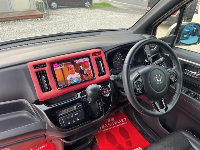 Ｎ－ＷＧＮカスタム Ｇ・ターボパッケージ　ディーラー整備車無限製フルエアロトランクスポイラーフロアマットサイドバイザースカッフプレートケンウッド製ナビフルセグＢｌｕｅｔｏｏｔｈＣＤＤＶＤパドルシフトコムテック製ドラレコ、ミラー型レーダーＥＴＣ（26枚目）