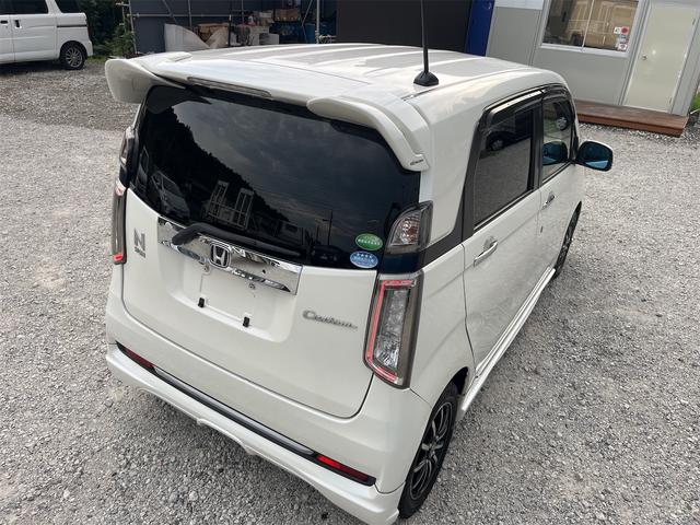 Ｎ－ＷＧＮカスタム Ｇ・ターボパッケージ　ディーラー整備車無限製フルエアロトランクスポイラーフロアマットサイドバイザースカッフプレートケンウッド製ナビフルセグＢｌｕｅｔｏｏｔｈＣＤＤＶＤパドルシフトコムテック製ドラレコ、ミラー型レーダーＥＴＣ（77枚目）