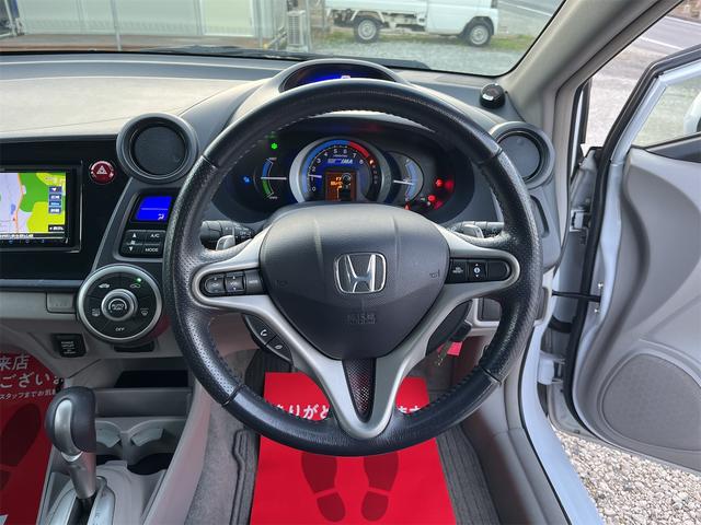 インサイト LS ケンウッド製SDナビ(ツイーター付) フルセグTV Bluetooth CD、DVD コムテック製前後ドラレコ パドルシフト Bカメラ ETC 室内球LED ディーラー整備車両 社外16インチAW(16枚目)