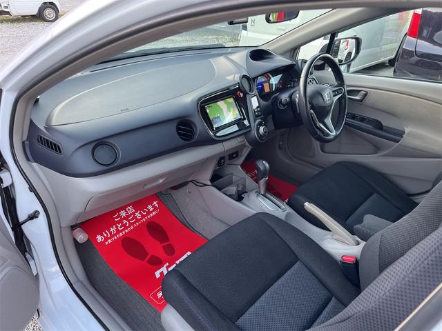 インサイト LS ケンウッド製SDナビ(ツイーター付) フルセグTV Bluetooth CD、DVD コムテック製前後ドラレコ パドルシフト Bカメラ ETC 室内球LED ディーラー整備車両 社外16インチAW(24枚目)