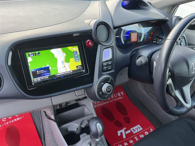 インサイト LS ケンウッド製SDナビ(ツイーター付) フルセグTV Bluetooth CD、DVD コムテック製前後ドラレコ パドルシフト Bカメラ ETC 室内球LED ディーラー整備車両 社外16インチAW(27枚目)